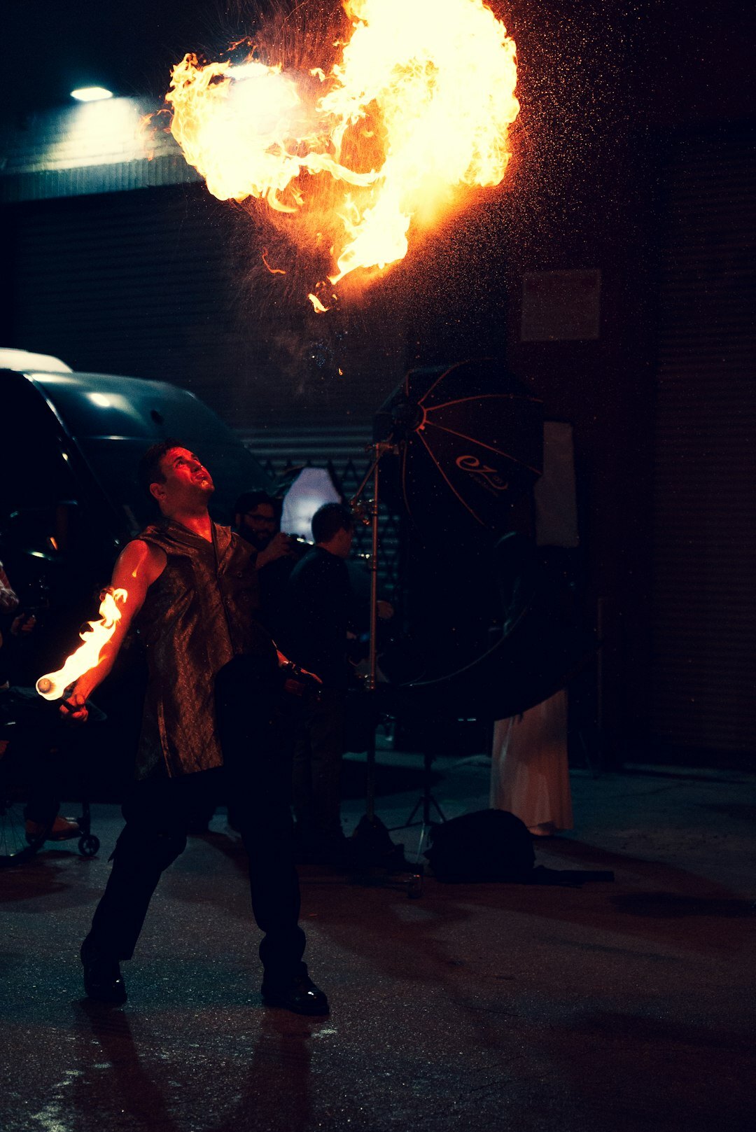explosion effect on set
