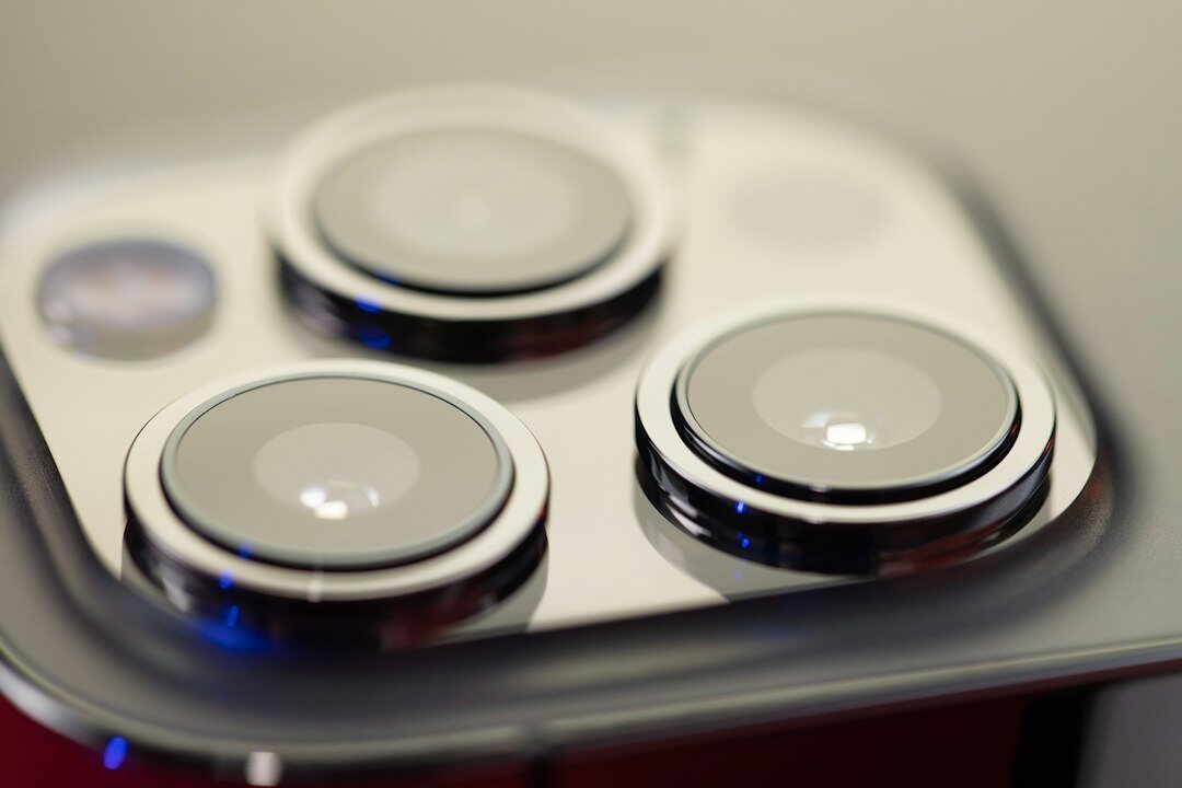 smartphone camera close up