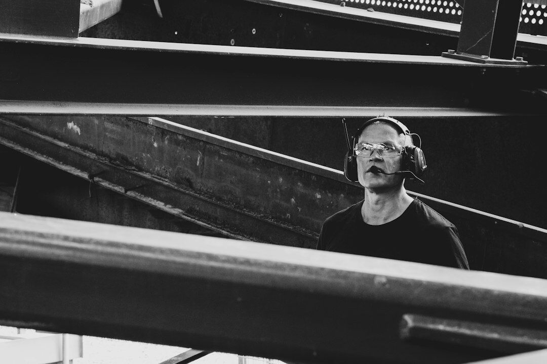 Portrait of a sound engineer with headphones
